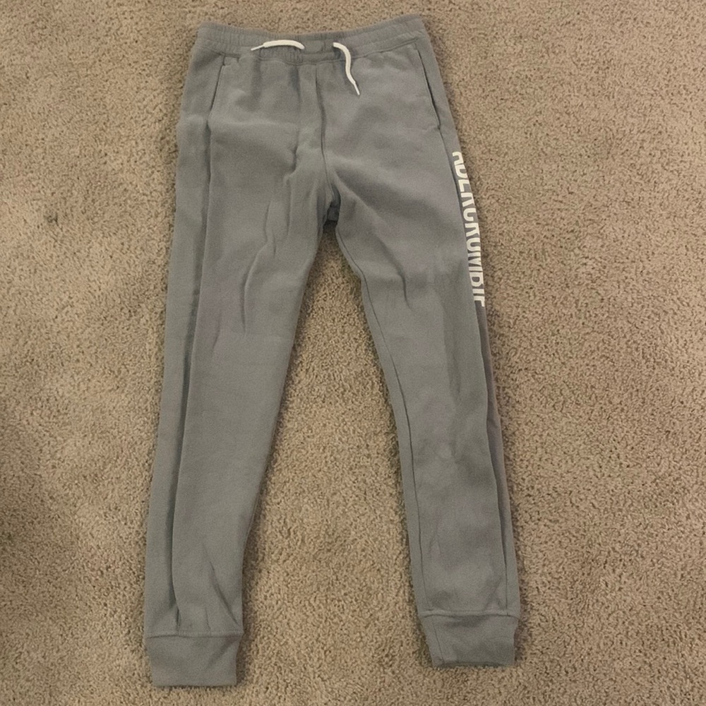 15/16 gray joggers from Abercrombie kids
